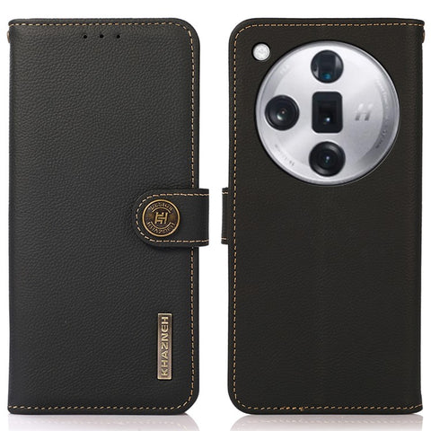 KHAZNEH For Oppo Find X7 5G Phone Case Stand Cover RFID Blocking Wallet