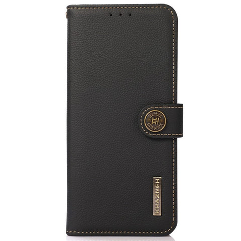 KHAZNEH For Oppo Find X7 Pro / Find X7 Ultra Genuine Cow Leather Phone Case RFID Blocking