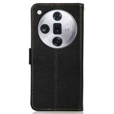 KHAZNEH For Oppo Find X7 Ultra / Find X7 Pro Case Genuine Cow Leather Scratch-proof Phone Cover