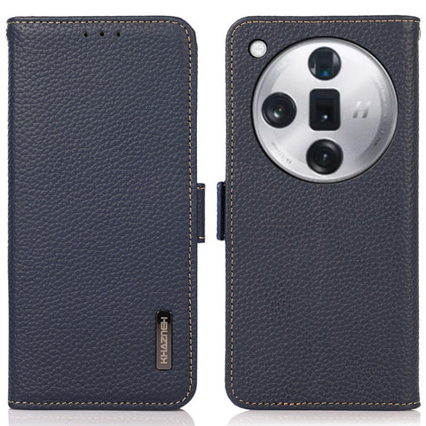 KHAZNEH For Oppo Find X7 Ultra / Find X7 Pro Case Genuine Cow Leather Scratch-proof Phone Cover