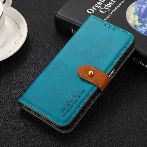 KHAZNEH For Oppo Reno11 Pro 5G (Global) / Reno11 (China) 5G Magnetic Case Golden Buckle PU Leather+TPU Phone Shell