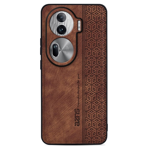 AZNS For Oppo Reno11 Pro 5G (Global) / Reno11 (China) 5G Case Imprinted PU Leather Coated TPU Phone Cover