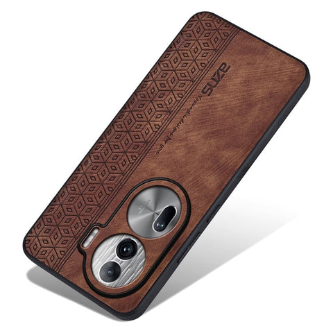 AZNS For Oppo Reno11 Pro 5G (Global) / Reno11 (China) 5G Case Imprinted PU Leather Coated TPU Phone Cover