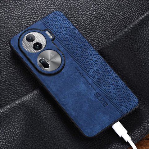 AZNS For Oppo Reno11 Pro 5G (Global) / Reno11 (China) 5G Case Imprinted PU Leather Coated TPU Phone Cover