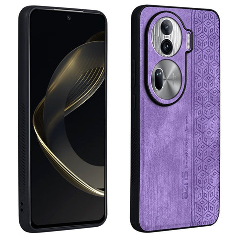 AZNS For Oppo Reno11 Pro 5G (Global) / Reno11 (China) 5G Case Imprinted PU Leather Coated TPU Phone Cover