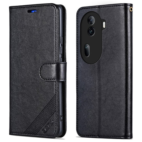 AZNS For Oppo Reno11 Pro 5G (Global) / Reno11 (China) 5G Case PU Leather Flip Phone Cover Wallet Card Slots