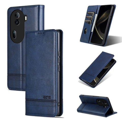AZNS For Oppo Reno11 Pro 5G (Global) / Reno11 (China) 5G PU Leather Case Card Slots Wallet Phone Cover
