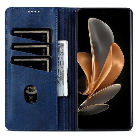 AZNS For Oppo Reno11 Pro 5G (Global) / Reno11 (China) 5G PU Leather Case Card Slots Wallet Phone Cover