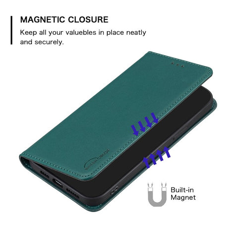 BINFEN COLOR BF18 For Oppo Find X7 Ultra Phone Cover Magnetic Closure Flip Leather Case