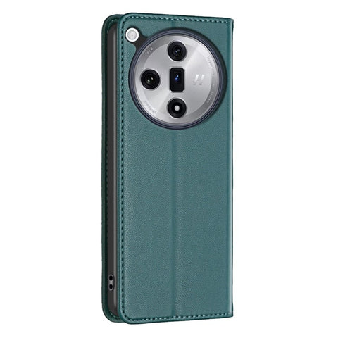 BINFEN COLOR BF18 For Oppo Find X7 Ultra Phone Cover Magnetic Closure Flip Leather Case