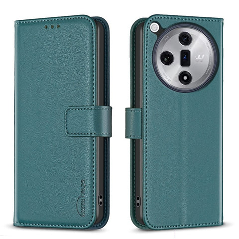BINFEN COLOR BF17 For Oppo Find X7 Ultra Case PU Leather+TPU Phone Wallet Cover