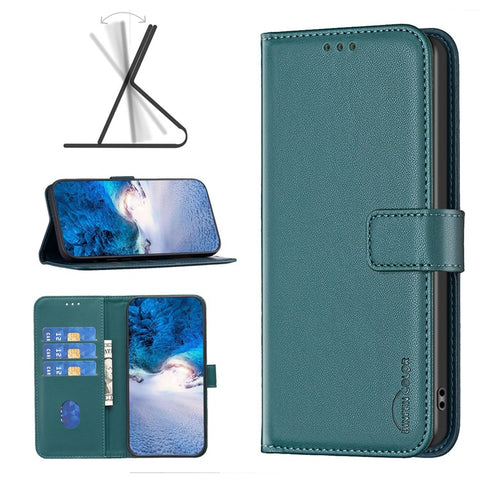 BINFEN COLOR BF17 For Oppo Find X7 Ultra Case PU Leather+TPU Phone Wallet Cover