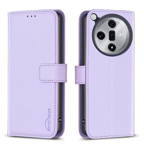 BINFEN COLOR BF17 For Oppo Find X7 Ultra Case PU Leather+TPU Phone Wallet Cover