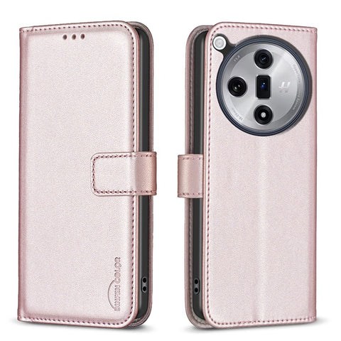 BINFEN COLOR BF17 For Oppo Find X7 Ultra Case PU Leather+TPU Phone Wallet Cover