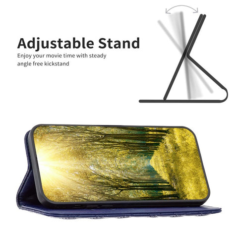 BINFEN COLOR BF Style-16 For Oppo Find X7 Ultra Phone Case Rhombus Grid Cover Card Holder