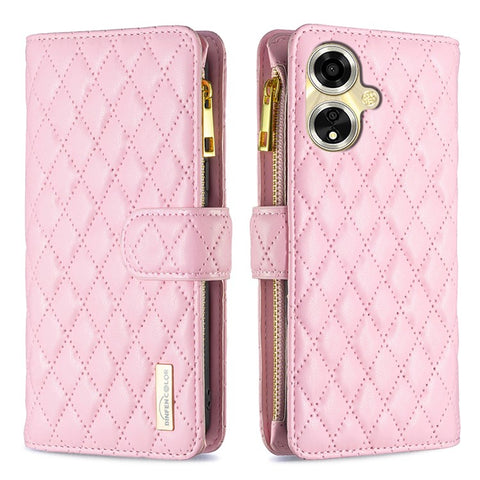 BINFEN COLOR BF Style-15 For Oppo A59 5G Magnetic Case Leather Zipper Pocket Phone Cover