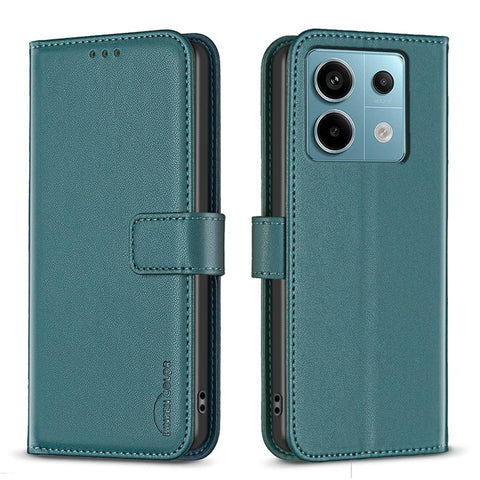 BINFEN COLOR BF17 For Xiaomi Redmi Note 13 Pro 5G / Poco X6 5G Case Wallet Phone Leather Cover