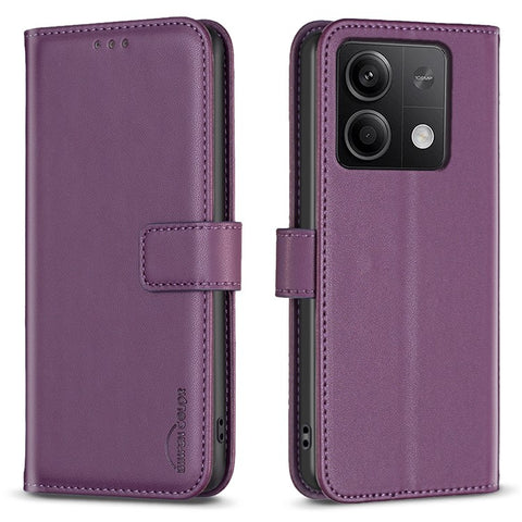 BINFEN COLOR BF17 For Xiaomi Redmi Note 13 5G Case PU Leather Phone Cover Wallet