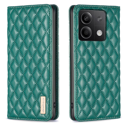 BINFEN COLOR For Xiaomi Redmi Note 13 5G Case with Card Holder PU Leather Phone Stand Cover