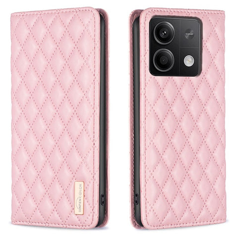 BINFEN COLOR For Xiaomi Redmi Note 13 5G Case with Card Holder PU Leather Phone Stand Cover