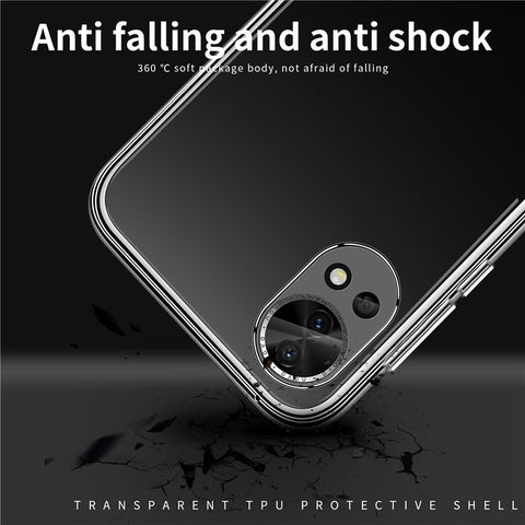 MOFI For Huawei nova 12 5G Phone Case Transparent Soft TPU Protective Cover