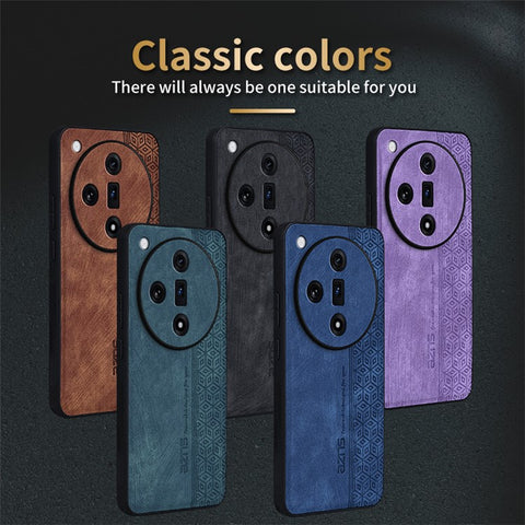 AZNS For Oppo Find X7 5G Case Imprinted PU Leather Phone Guard Cover