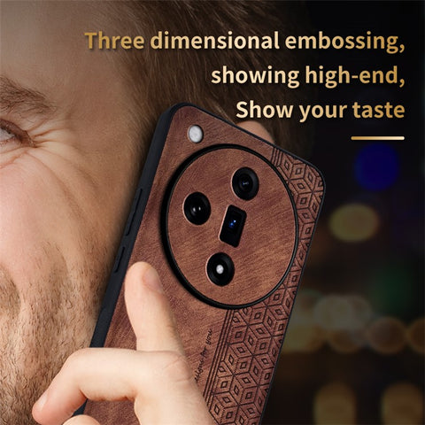 AZNS For Oppo Find X7 5G Case Imprinted PU Leather Phone Guard Cover