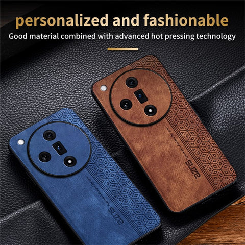 AZNS For Oppo Find X7 5G Case Imprinted PU Leather Phone Guard Cover