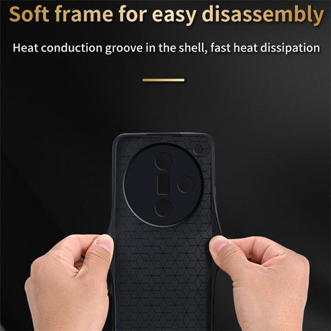 AZNS For Oppo Find X7 5G Case Imprinted PU Leather Phone Guard Cover