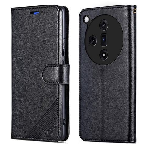 AZNS For Oppo Find X7 5G Leather Case TPU Inner Shell Flip Phone Cover