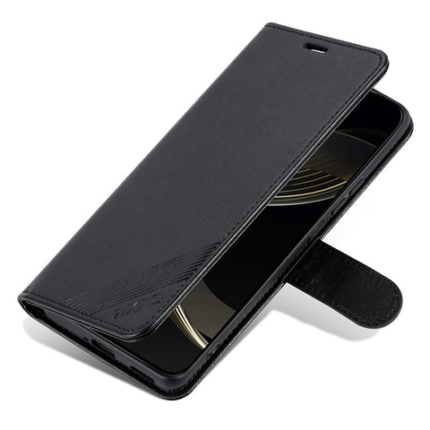 AZNS For Oppo Find X7 Ultra Leather Case Flip Wallet Phone Stand Shockproof Cover