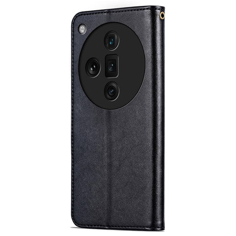 AZNS For Oppo Find X7 Ultra Leather Case Flip Wallet Phone Stand Shockproof Cover