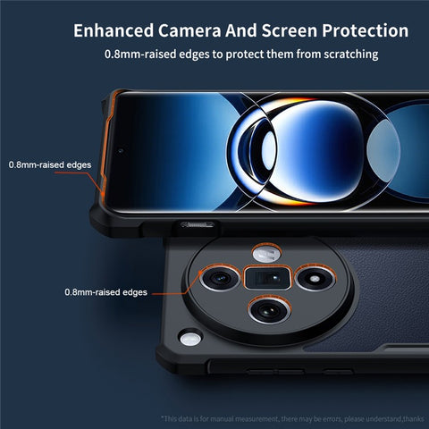 XUNDD For Oppo Find X7 Ultra Case Soft TPU + Acrylic Transparent Back Panel Phone Cover