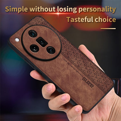 AZNS For Oppo Find X7 Ultra Case PU Leather+TPU Protective Phone Cover