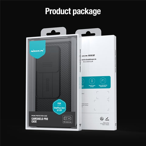 NILLKIN CamShield Pro Series For OnePlus Ace 3 5G / 12R 5G Phone Case Lens and Privacy Protection Back Shell