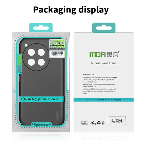 MOFI Shield Matte Series for OnePlus Ace 3 5G / 12R 5G Phone Case Slim Fit PC Back Cover