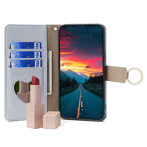 For OnePlus 9RT 5G Case Leather Phone Bag Cover Stand Card Holder with Chain Strap