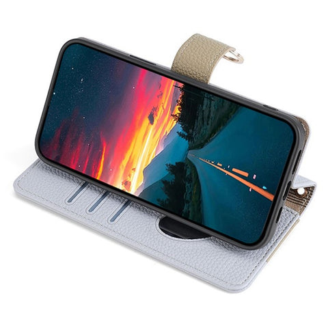 For OnePlus 9RT 5G Case Leather Phone Bag Cover Stand Card Holder with Chain Strap
