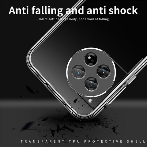 MOFI For OnePlus Ace 3 5G / 12R 5G Case Slim Transparent TPU Phone Cover
