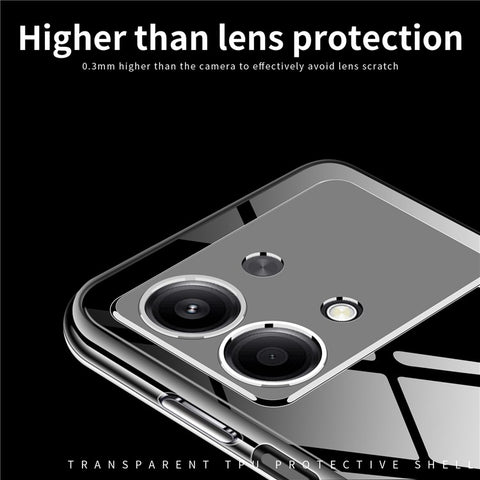 MOFI For Xiaomi Redmi Note 13R Pro 5G TPU Case Slim Fit Transparent Phone Cover