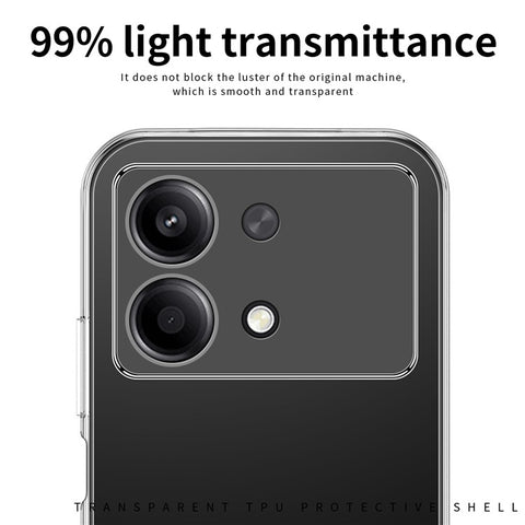 MOFI For Xiaomi Redmi Note 13R Pro 5G TPU Case Slim Fit Transparent Phone Cover