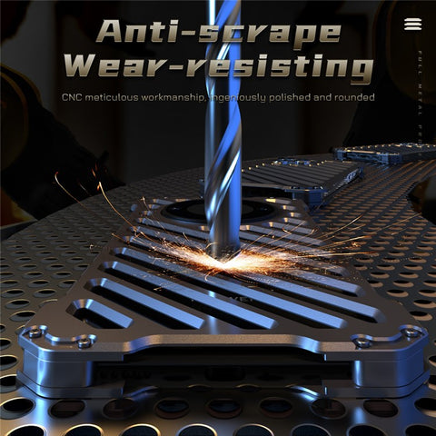 R-JUST RJ-50 For Huawei Mate 60 Pro Case Aluminum Alloy Hollow Phone Back Cover with Lens Protector