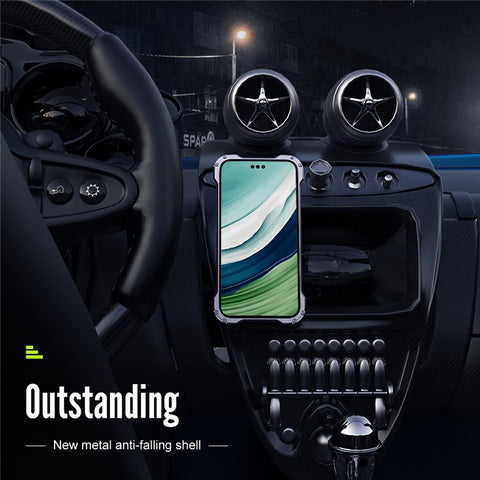 R-JUST RJ-51 For Huawei Mate 60 Pro Case Hollow PC + Aluminum Alloy Shockproof Phone Cover