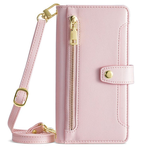 For Xiaomi Redmi Note 11 Pro / Note 11 Pro+ 5G Leather Case Zipper Pocket Crossbody Phone Cover