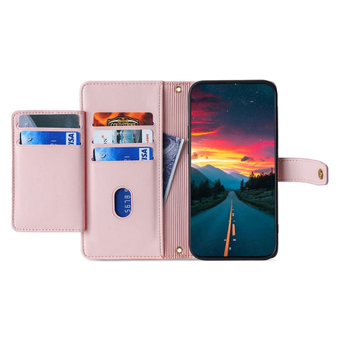 For Xiaomi Redmi Note 11 Pro / Note 11 Pro+ 5G Leather Case Zipper Pocket Crossbody Phone Cover