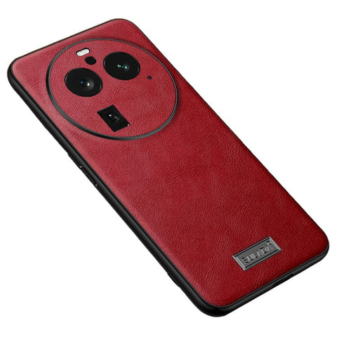 SULADA For Oppo Find X6 Pro Cell Phone Case PU Leather+TPU+PC Shockproof Cover