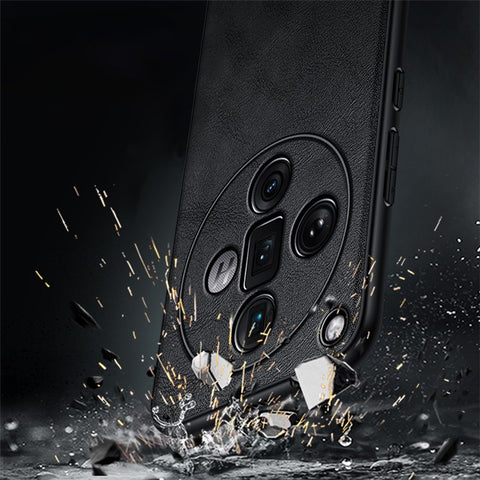 SULADA For Oppo Find X7 5G Cell Phone Case Cowhide Texture PU Leather+TPU+PC Cover