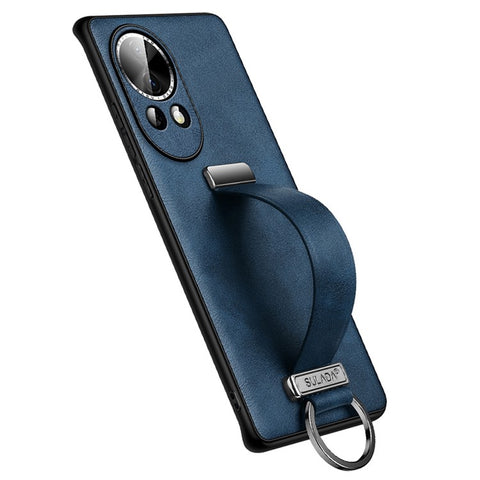 SULADA Fashion Series for Huawei nova 12 5G Phone Case Kickstand Cover Retractable Hand Strap