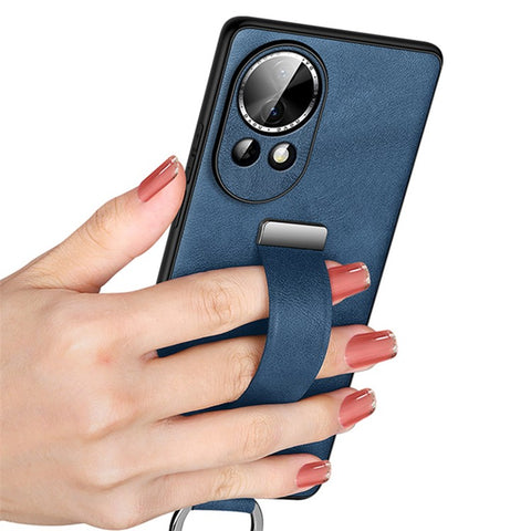 SULADA Fashion Series for Huawei nova 12 5G Phone Case Kickstand Cover Retractable Hand Strap