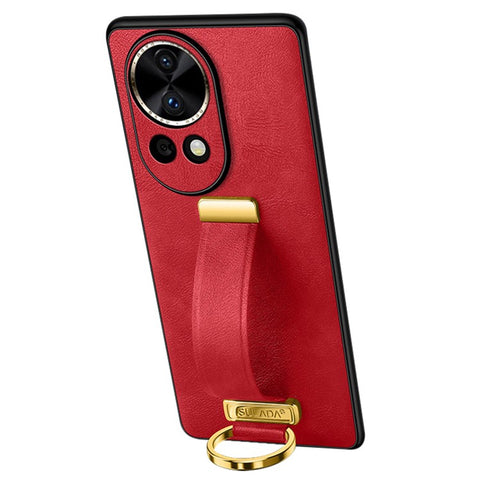 SULADA Fashion Series for Huawei nova 12 5G Phone Case Kickstand Cover Retractable Hand Strap
